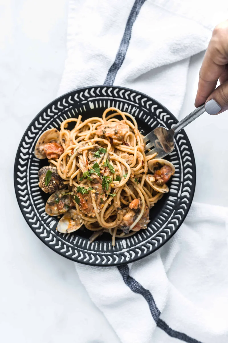 Shrimp and Clam Pasta