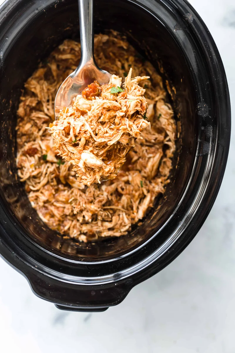 Slow Cooker Shredded Mexican Chicken
