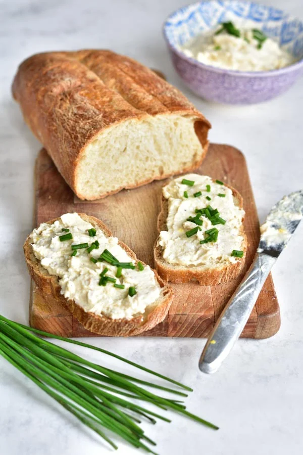 Smoked trout spread with eggs and cream cheese