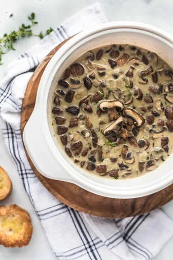 Creamy Roasted Mushroom Soup