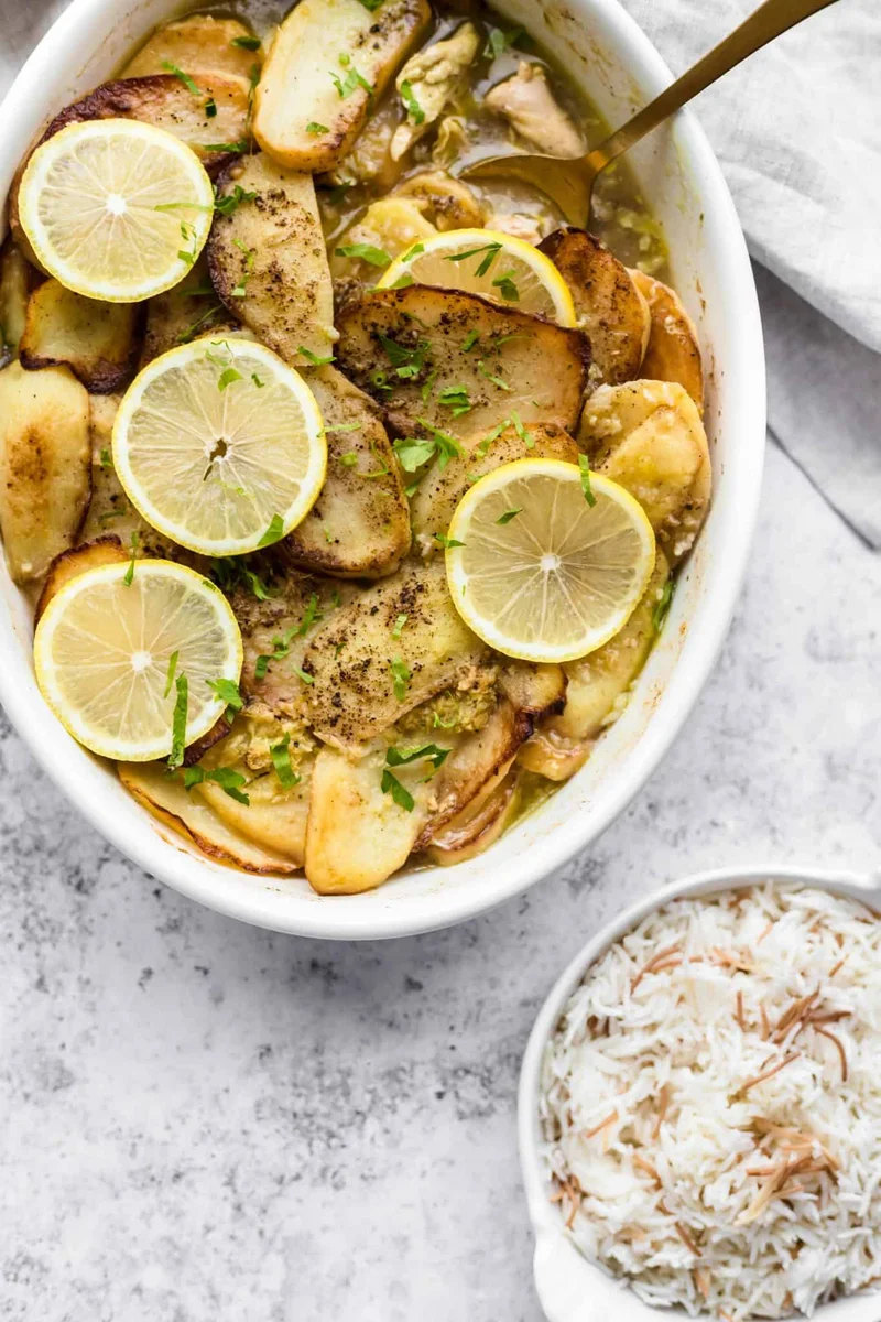 Lebanese Chicken and Potatoes