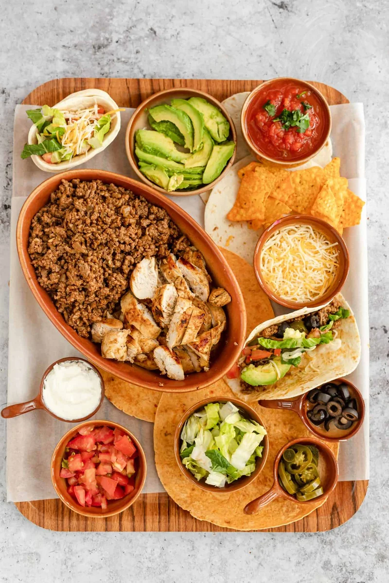 Chicken and Beef Tacos