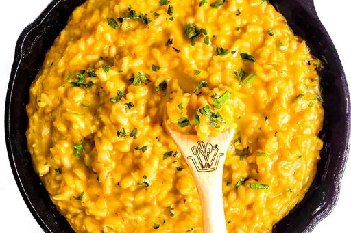 Risotto de azafrán fácil