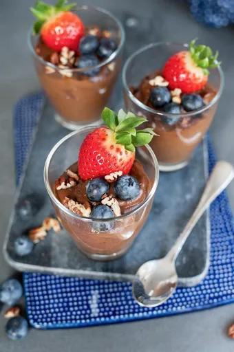Healthy chocolate pudding