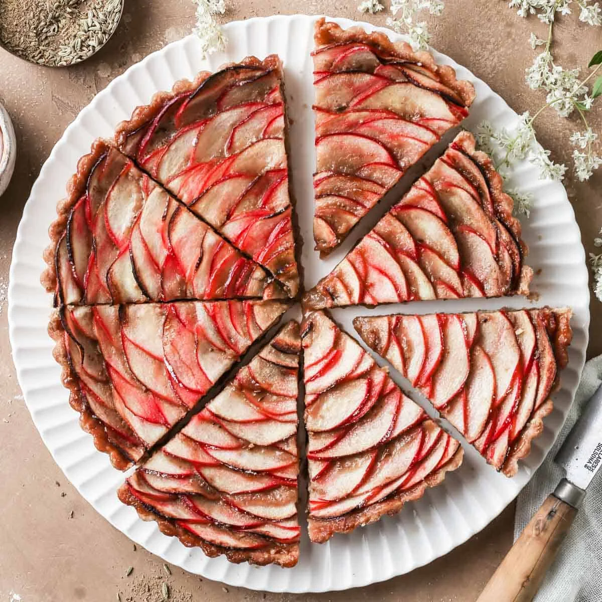 Apple Caramel Tart Infused with Fennel Recipe