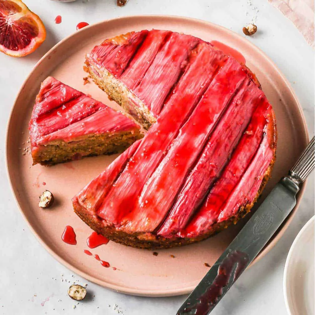 Rhubarb Upside Down Cake Recipe