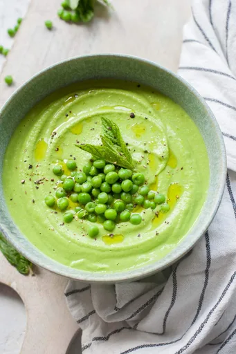 Pea mint puree
