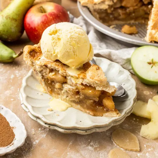 Receta de tarta especiada de manzana y pera