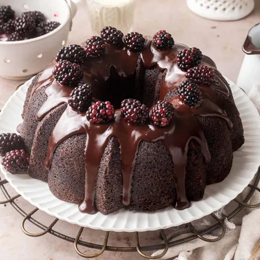 Pastel de chocolate con crema agria