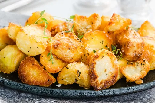 Patatas asadas crujientes
