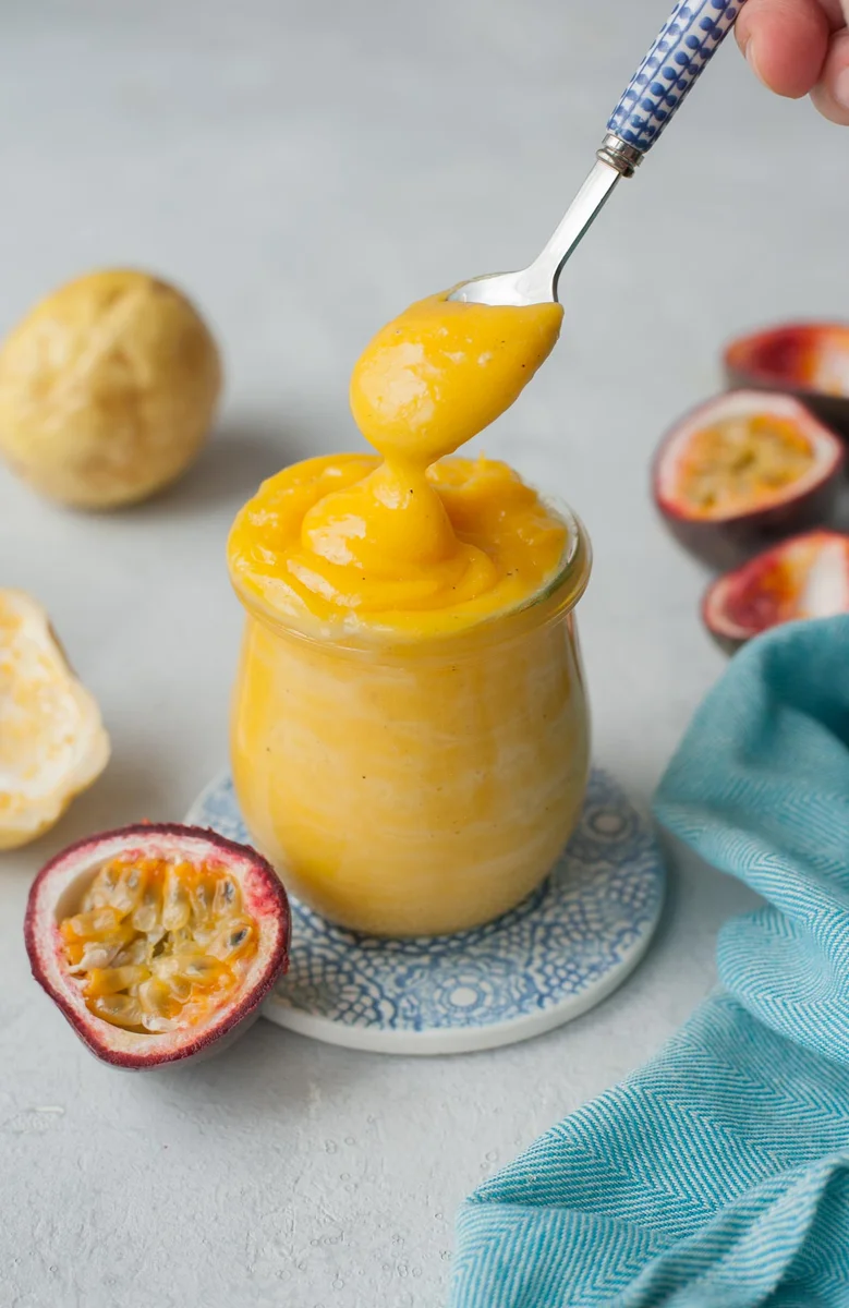 Passion fruit curd