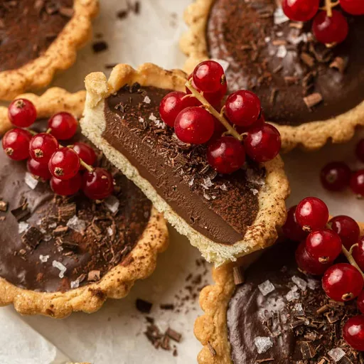 Receta de minitartas de chocolate