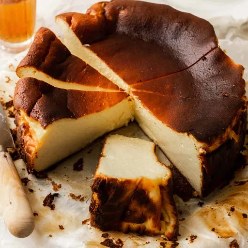 Receta de tarta de queso San Sebastián (Vasca tostada)