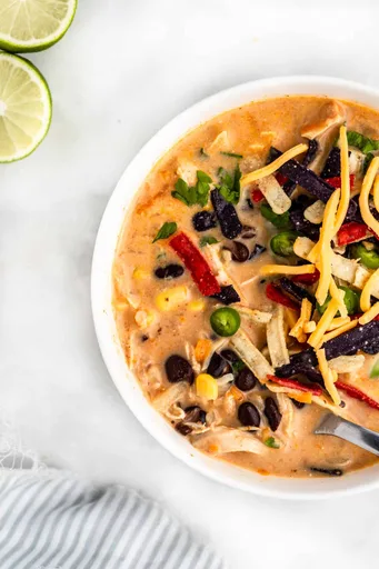 Sopa de enchilada en Olla Instantánea