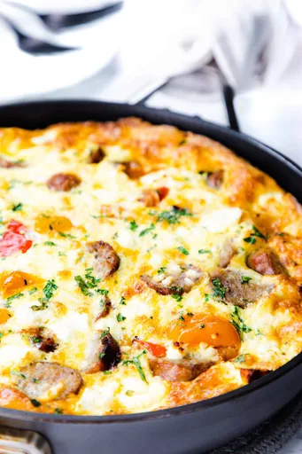 Frittata de Salchicha y Huevo