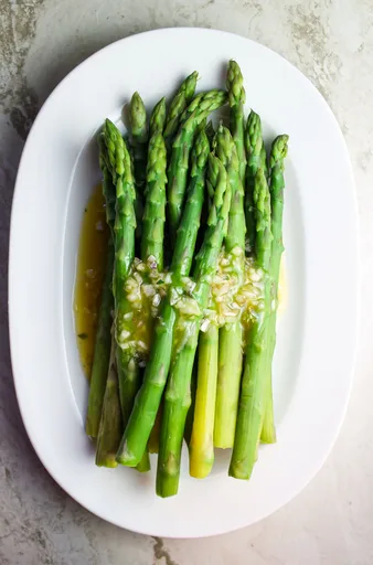 Receta de Espárragos verdes a la vinagreta
