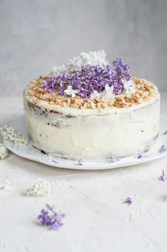Carrot layer cake with cream cheese frosting
