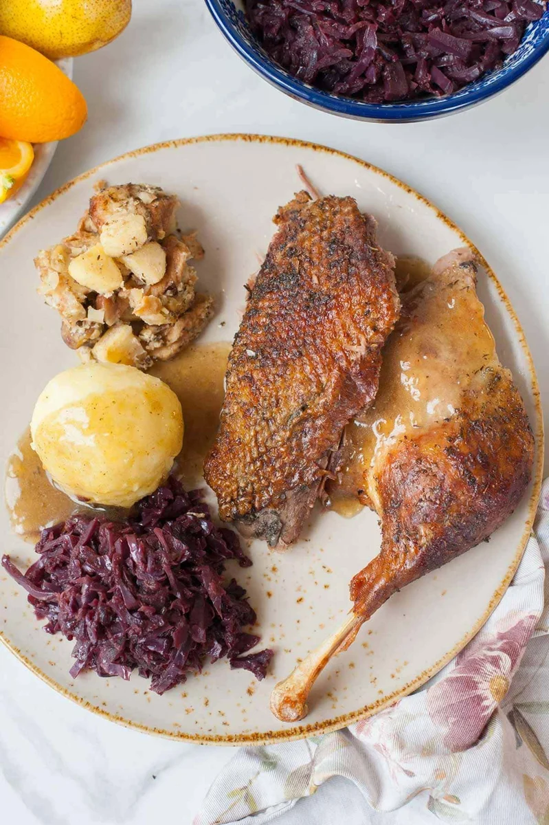 Roast goose