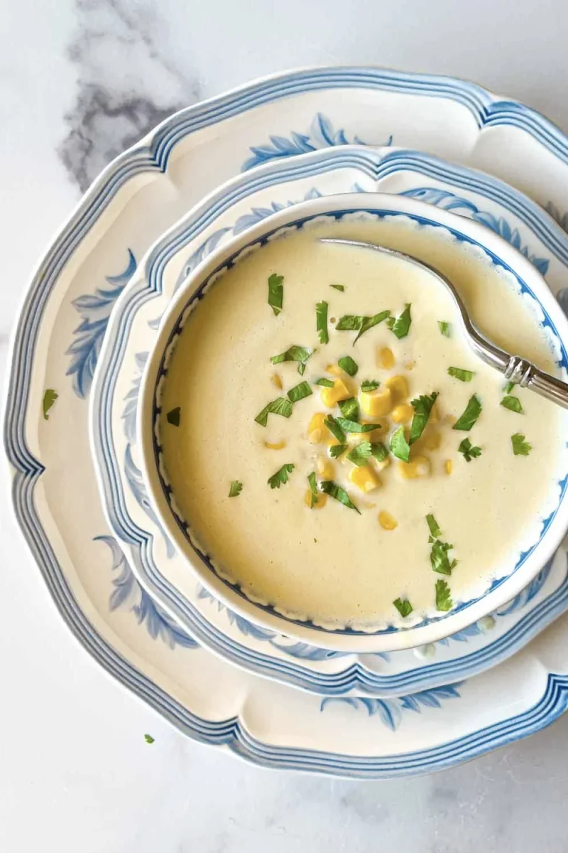 Venezuelan sweetcorn cream soup