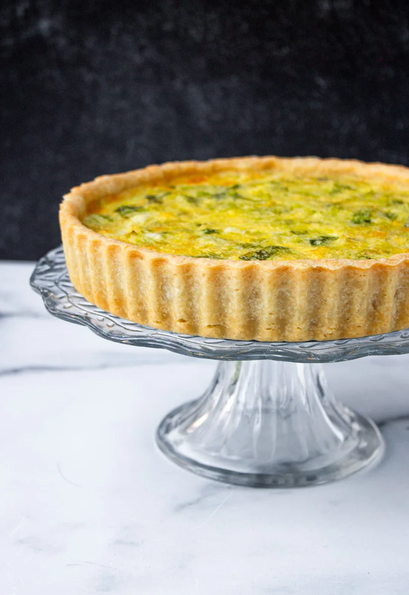 Quiche de ajo porro