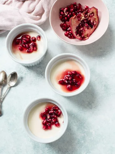 Pomegranate Panna Cotta