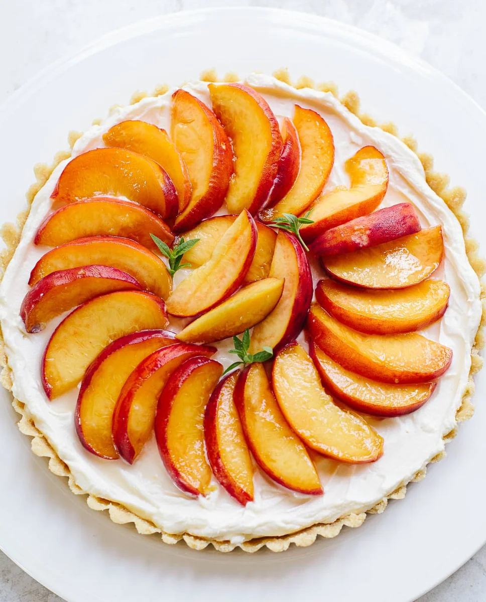 No-Bake Peach Tart
