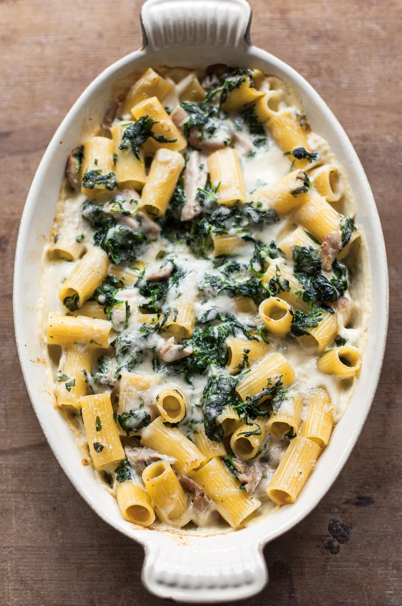 Spinach Chicken Pasta Bake