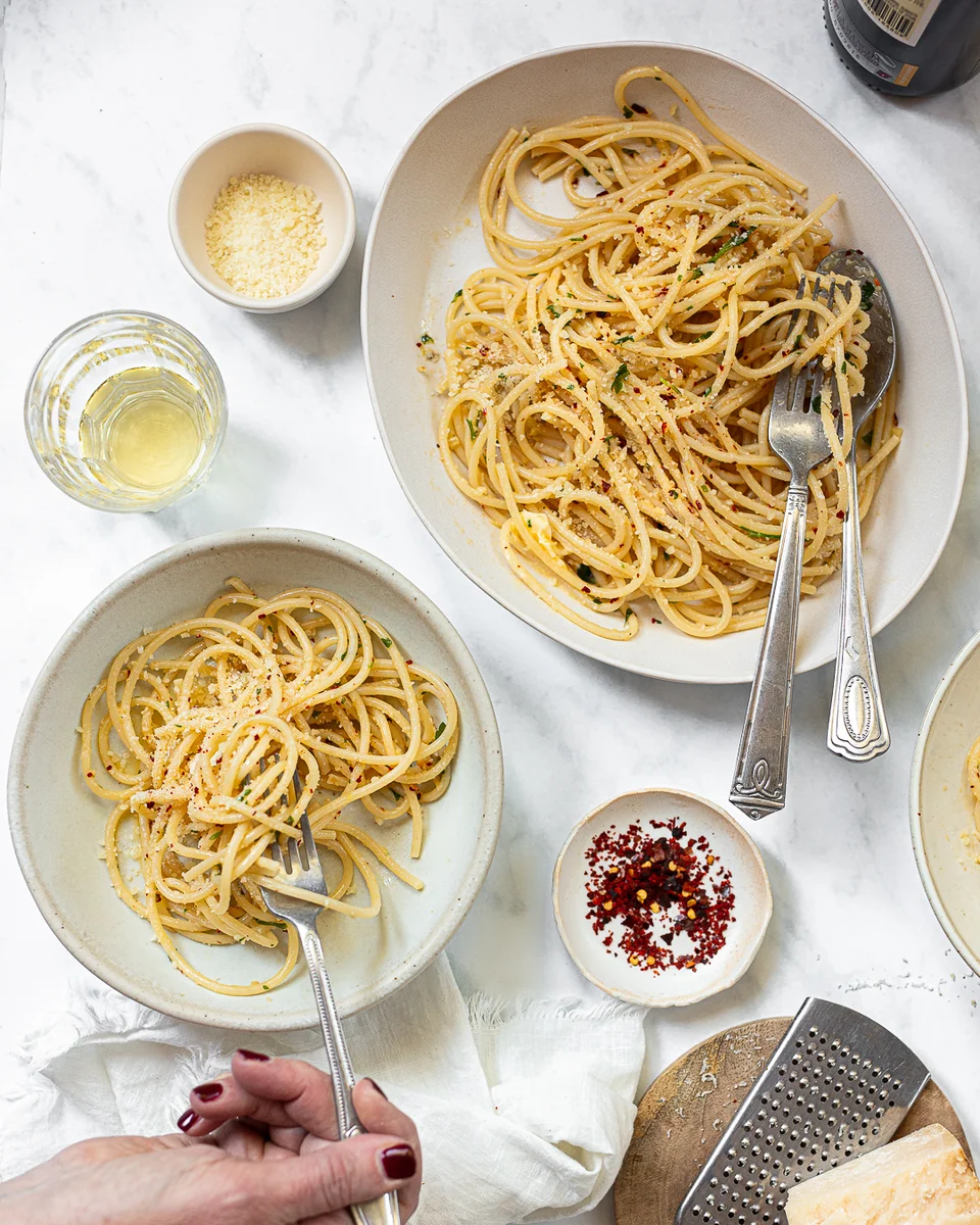 Spicy Midnight Pasta with Pecorino