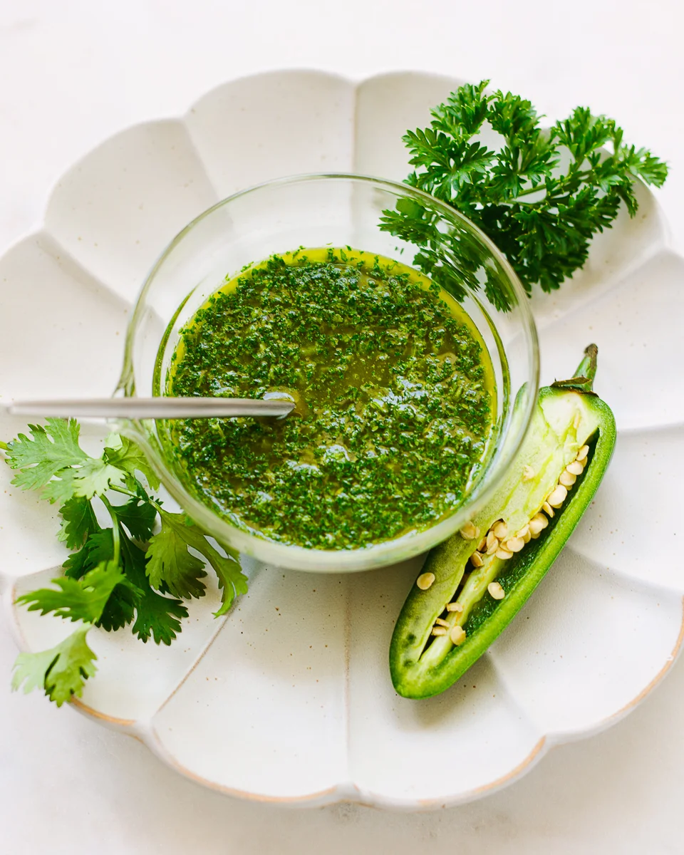 Fresh and Spicy Green Herb Sauce