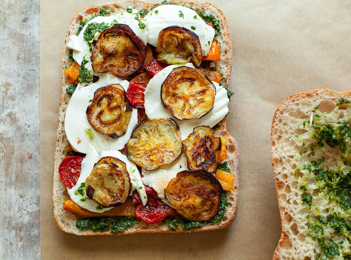 Pressed Roasted Vegetable Sandwich