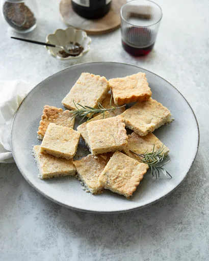 Parmesan Herb Shortbread Squares