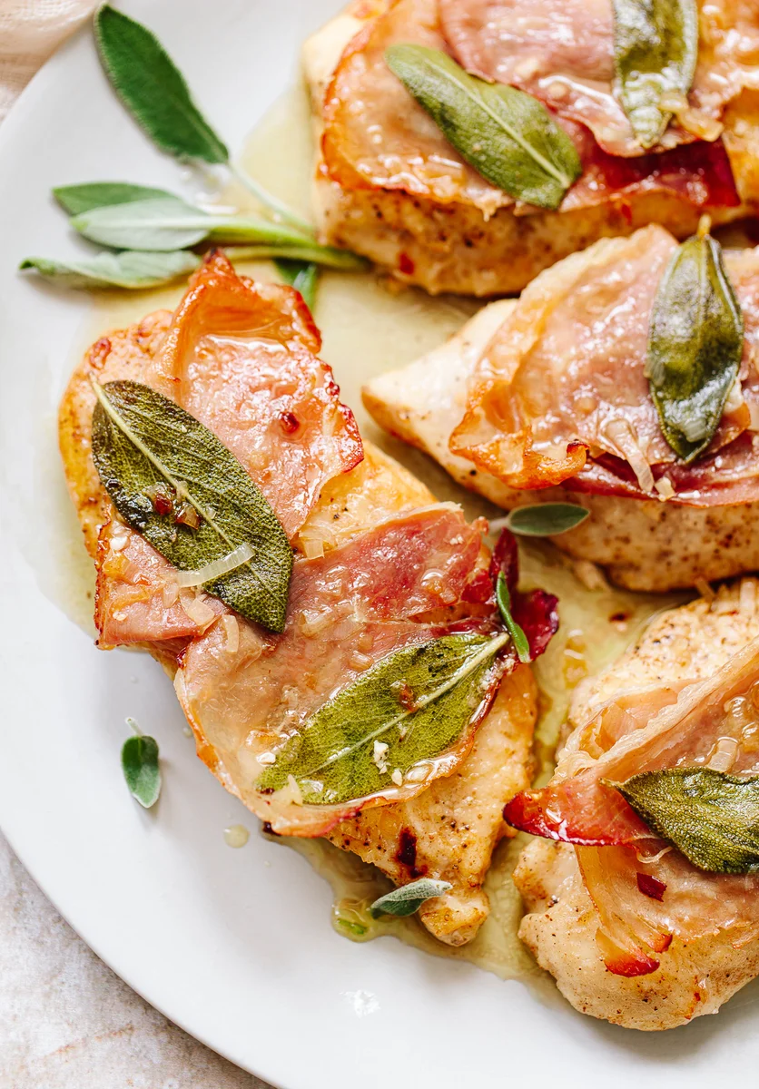 Chicken Breast Saltimbocca with Prosciutto