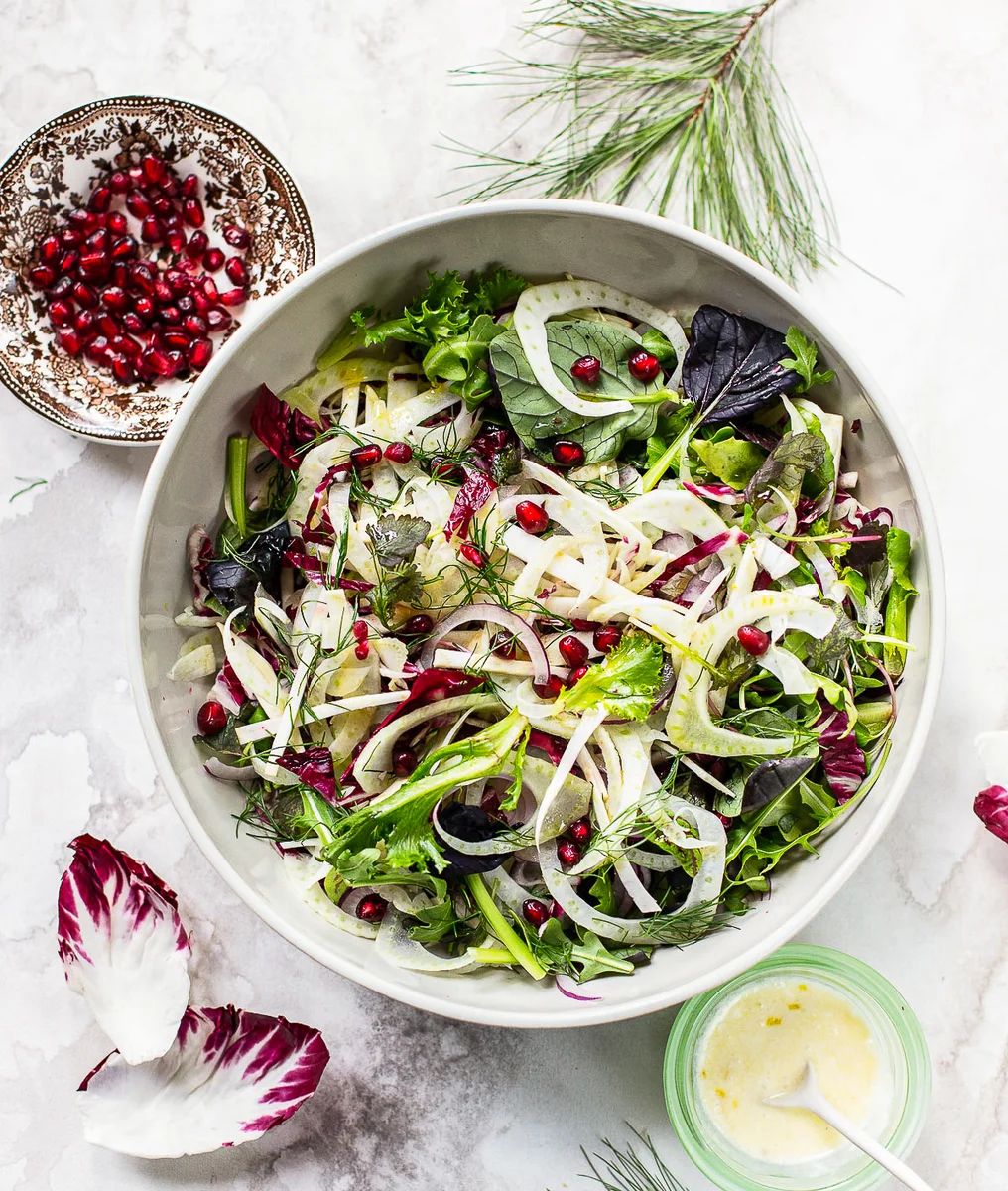 Crunchy Winter Salad with Shaved Celery Root and Fennel