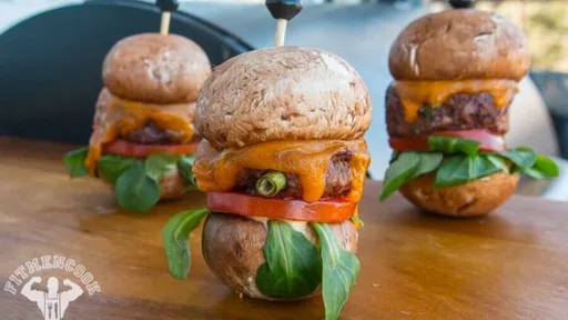Mushroom Bison Sliders