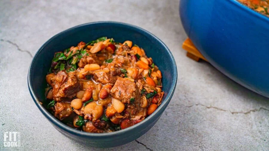 Lean Beef Bean Stew with Kale