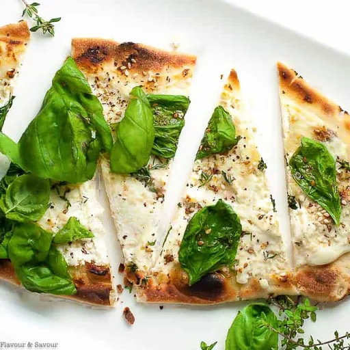 Whipped Goat Cheese Sesame Flatbread with Za'atar