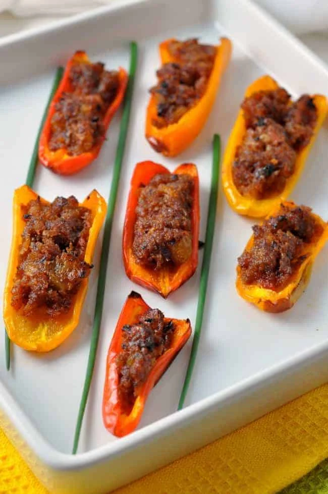 Spicy Stuffed Mini Peppers