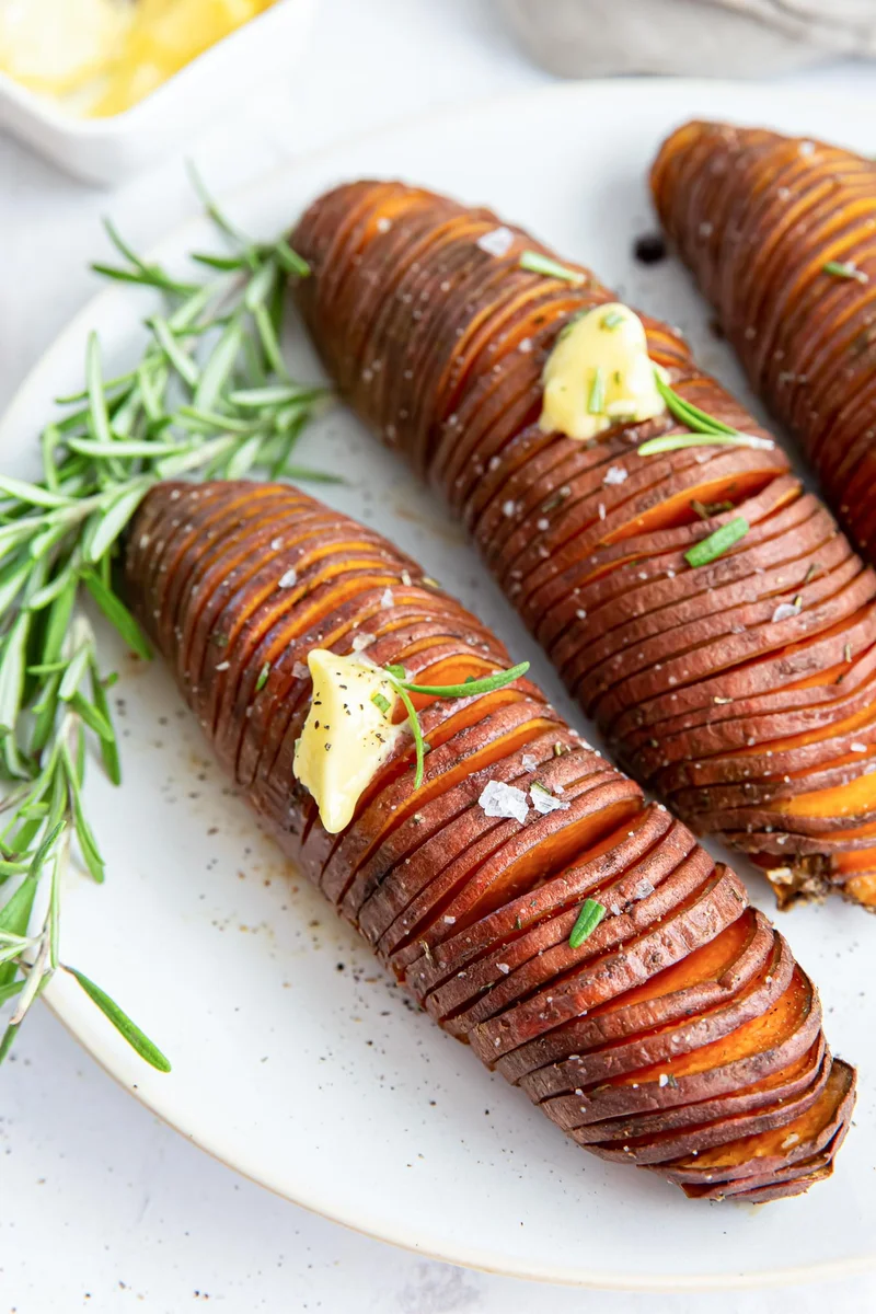 Patate dolci Hasselback