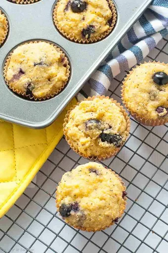 Blueberry Lemon Poppy Seed Muffins