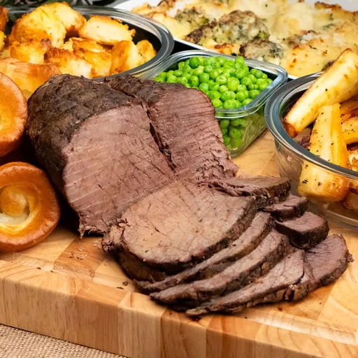Roast beef en cocción lenta con salsa de carne
