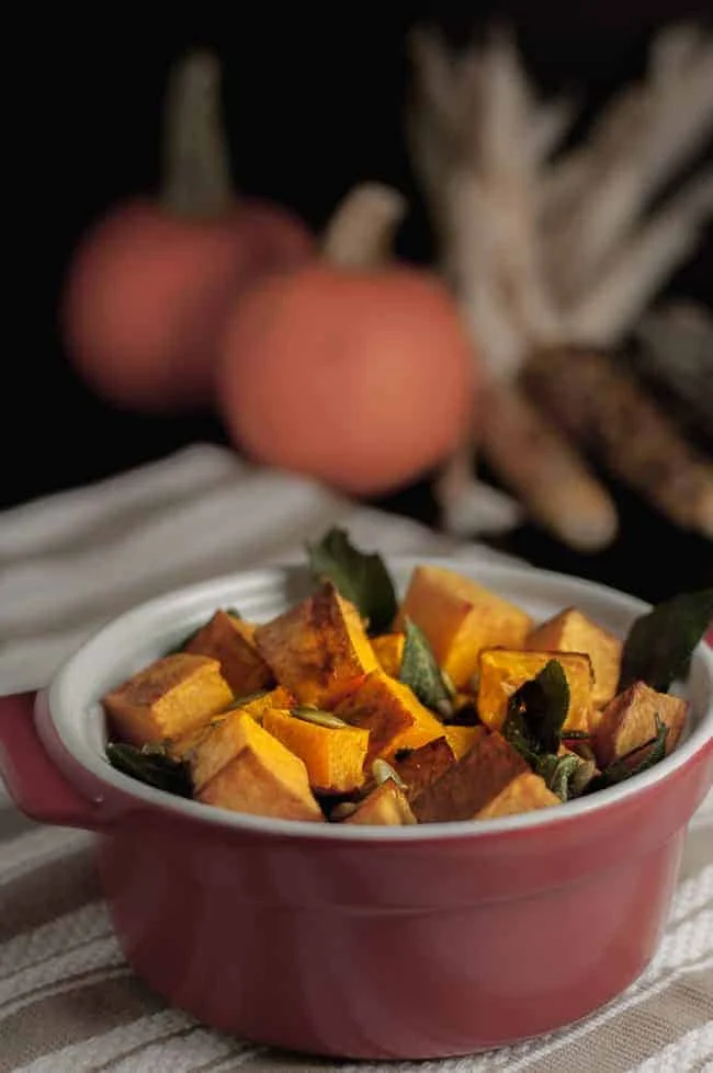 Butternut Squash with Toasted Sage and Pumpkin Seeds