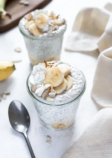 Avena cortada en frio con platano