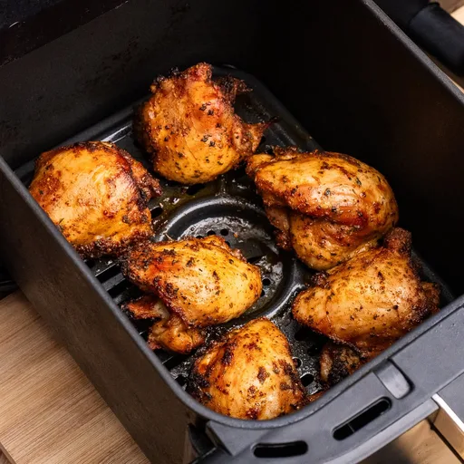 Muslos de Pollo sin Hueso y sin Piel en Air Fryer