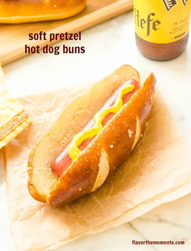 Soft Pretzel Hot Dog Buns
