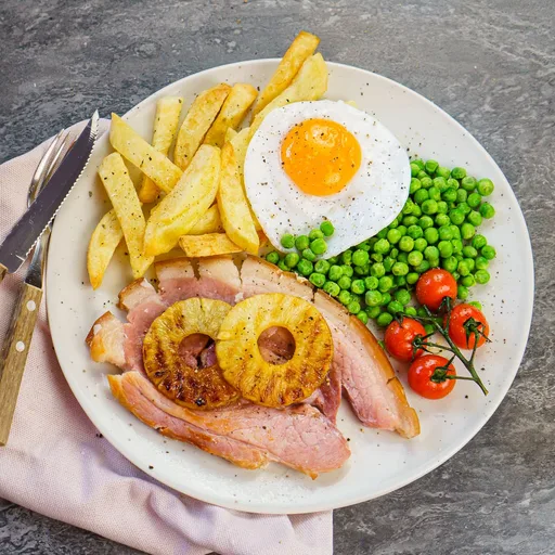 Gammon Steak - Ham Egg & Chips
