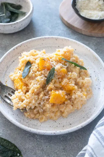 Risotto de calabaza butternut al horno