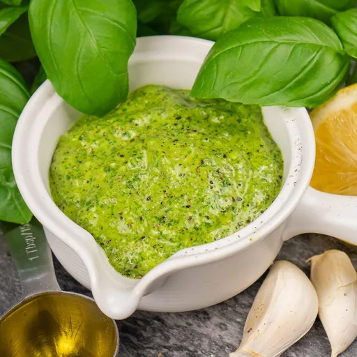 Salsa pesto de albahaca sin frutos secos