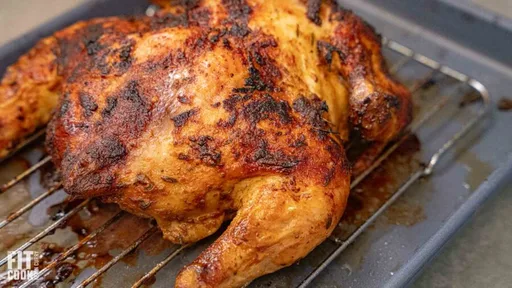 Yogurt Roasted Spatchcock Chicken