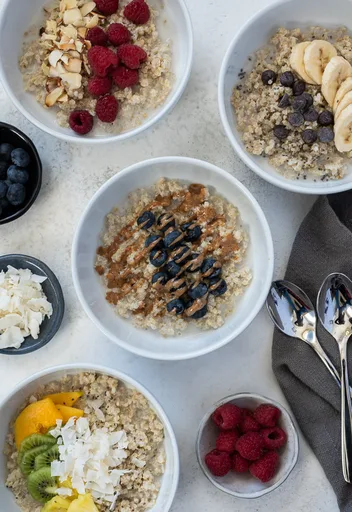 Gachas de avena y quinoa