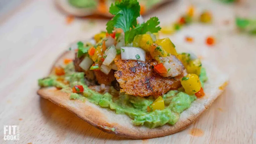 Easy Blackened Fish Tostadas